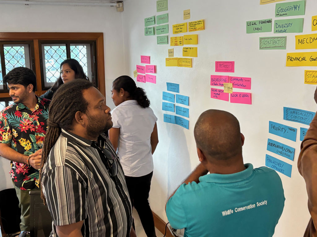 Photo 1 Country teams mapping communication ecosystems in Fiji_ back_ and Solomon Islands_ front